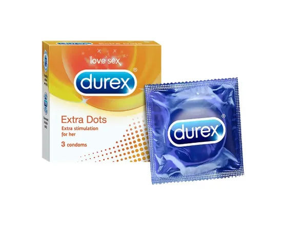 Durex Extra Dots Condom 3pcs
